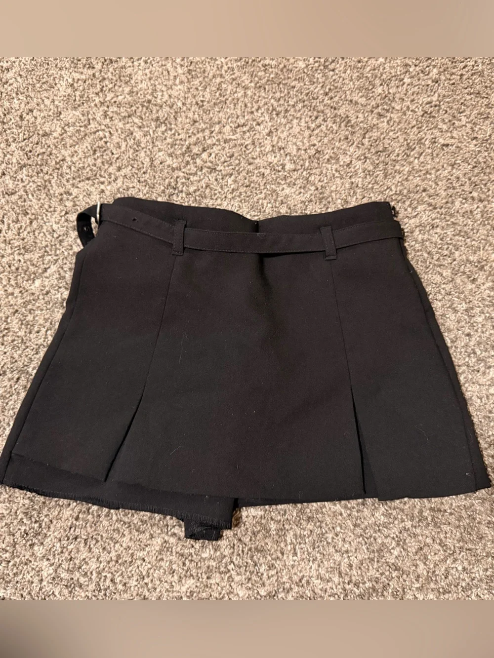 Zara Girls Black Pleated Skort